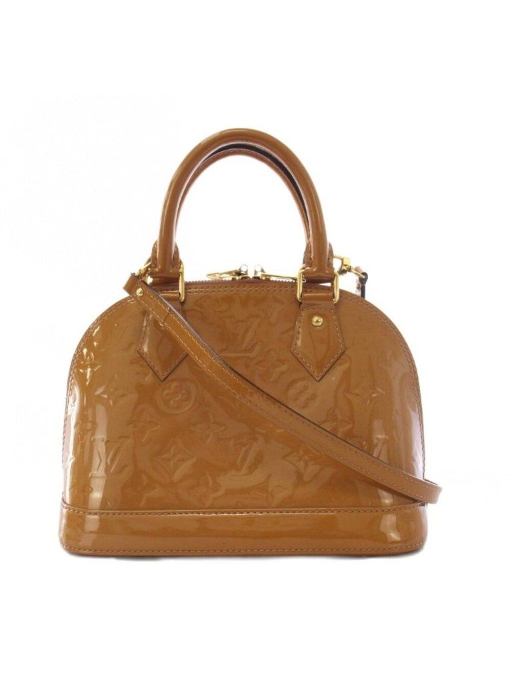 Louis Vuitton Vernis Alma BB 2-Way Shoulder Bag Rose Vereur